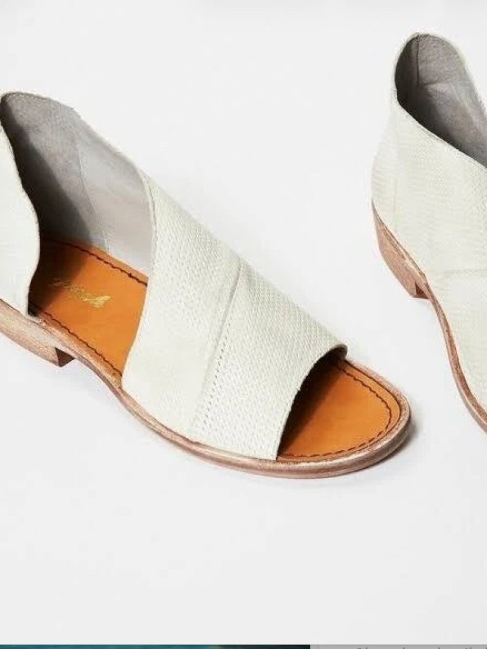 White Free People Mont Blanc Sandals
